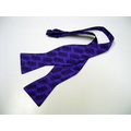 100% Silk Bow Tie w/ Custom Design - Self tie
